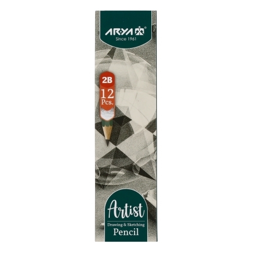  بسته 12 تایی مداد B2 طرح مقوایی آریا آرتیست بوک کلاب ایران 