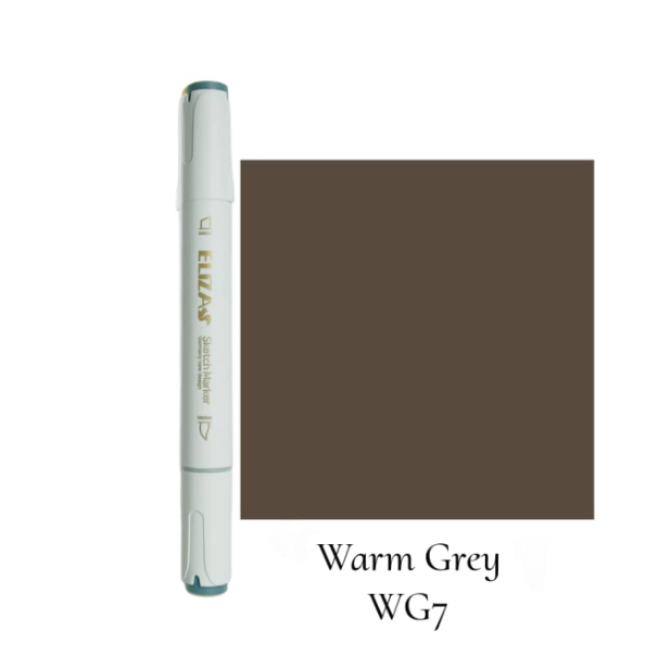 ماژیک دوسر برند الیزا ( Warm grey) | ELIZA WG7 بوک کلاب ایران 1
