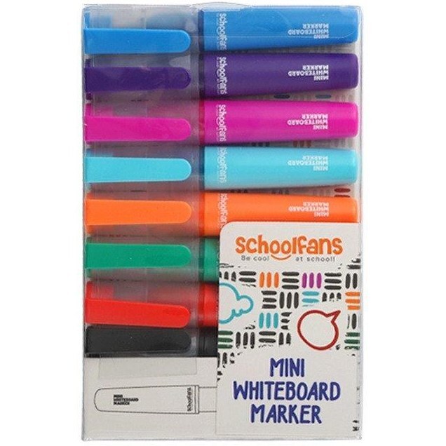 مینی ماژیک وایت برد 8 رنگ اسکول فنس کد (FA922208) | SCHOOL FANS بوک کلاب ایران 1