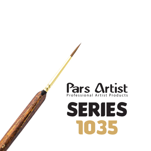 قلم‌ مو گرد تذهیب حرفه ای پارس آرتیست (کد 1035) سایز 2 | PARS ARTIST بوک کلاب ایران 1