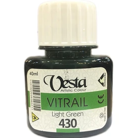 رنگ ویترای وستا کد 430 (Light Green) حجم 40 میلی لیتر | VESTA بوک کلاب ایران 1