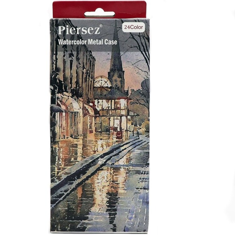 آبرنگ 24 رنگ جعبه فلزی پییرسز بوک کلاب ایران
