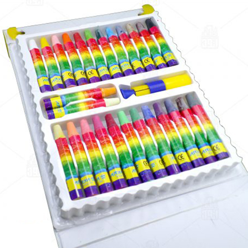  پاستل روغنی کلاسوری 2+24 رنگ آریا بوک کلاب ایران 5 