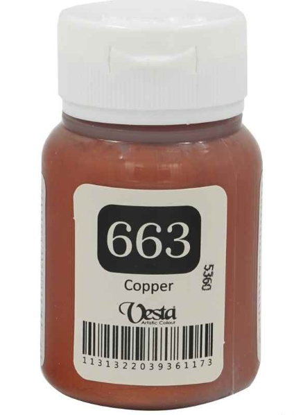 رنگ پارچه وستا کد 663 (Copper) حجم 60 میل بوک کلاب ایران 1