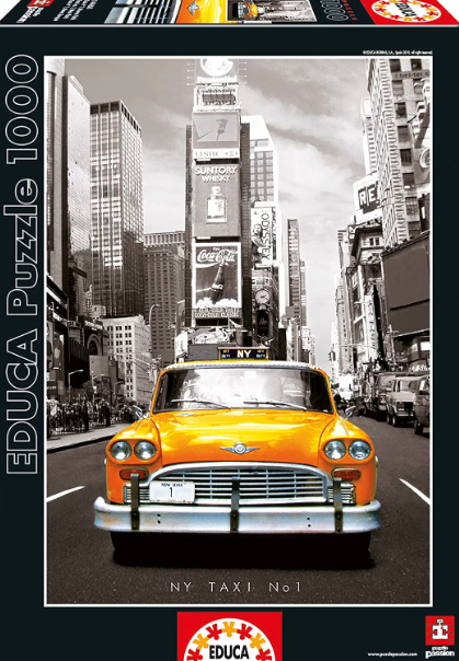 رپازل 1000 تکه (Taxi No.1 New York) تاکسی شماره 1 نیویورک مدل یوروگرافیکس اسمارت کات |EUROGRAPHICS بوک کلاب ایران 1