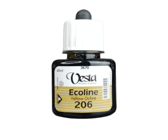  رنگ اکولین وستا کد 206 (Yellow Ochre) حجم 40 میل بوک کلاب ایران 1 