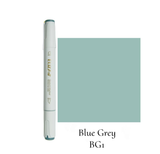  ماژیک دوسر برند الیزا ( Blue grey) | ELIZA BG1 بوک کلاب ایران 1 