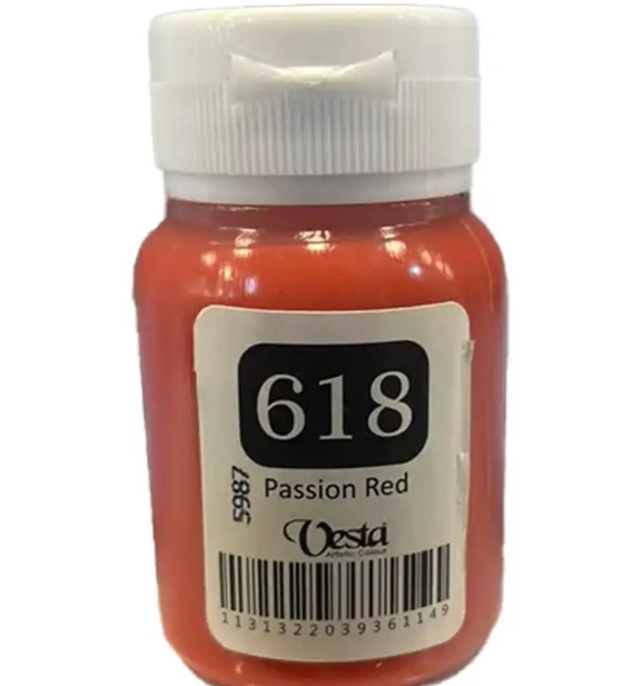  رنگ پارچه وستا کد 618 (Passion Red) حجم 60 میل بوک کلاب ایران 1 
