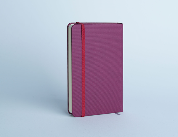  دفترچه یادداشت 96 برگ خط دار مدل مانا آراد | طرح بادمجونی 1 بوک کلاب ایران 1 