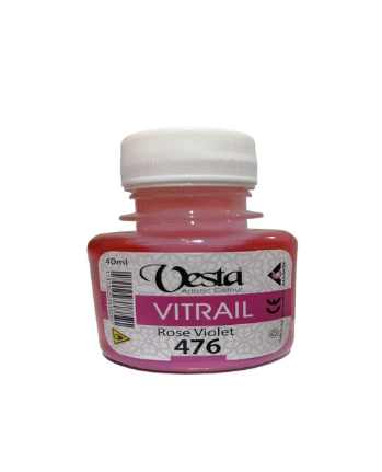  رنگ ویترای وستا کد 476 (Rose Violet) حجم 40 میلی لیتر | VESTA بوک کلاب ایران 1 