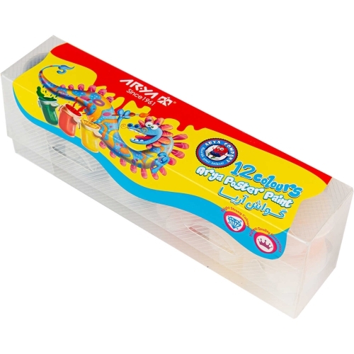  گواش ۱۲ رنگ مدل پیوسته کوچک طلقی آریا بوک کلاب ایران2 