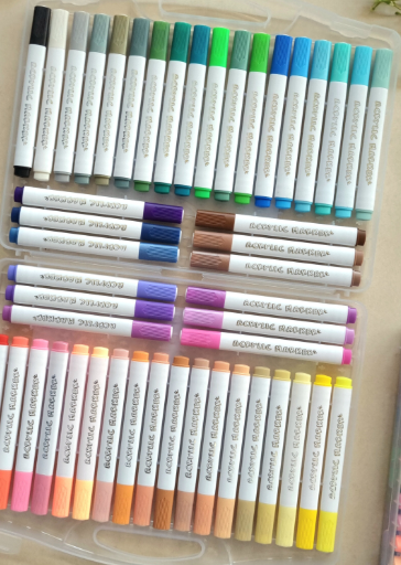  ماژیک براش اکریلیک 48 رنگ فانتزی پاندا | ACRYLIC MARKER بوک کلاب ایران 2 