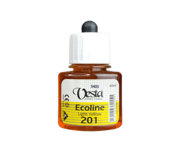  رنگ اکولین وستا کد 201 (Light Yellow) حجم 40 میل بوک کلاب ایران 1 