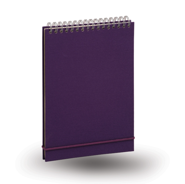  دفتر خط دار 80 برگ عمودی جلد سخت سیمی مدل کاوش آراد | طرح بنفش 1 بوک کلاب ایران 1 