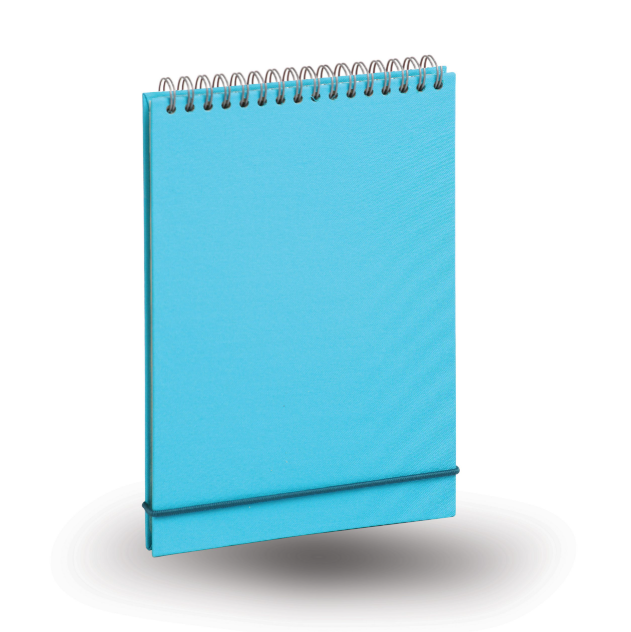 دفتر خط دار 80 برگ عمودی جلد سخت سیمی مدل کاوش آراد | طرح آبی 2 بوک کلاب ایران 1