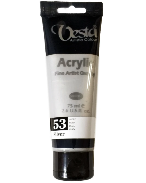  رنگ اکریلیک وستا کد53 (Silver) بوک کلاب ایران 1 