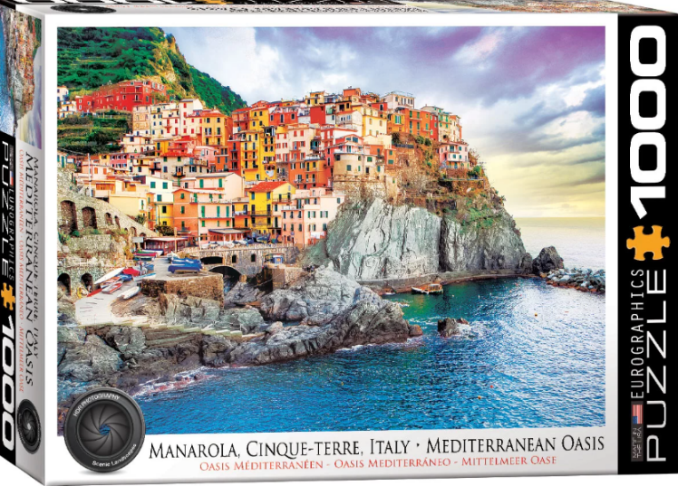 پازل 1000 تکه (Manarola Cinque Terre) مانارولا چینکو تره مدل یوروگرافیک اسمارت کات |EUROGRAPHICS بوک کلاب ایران 1