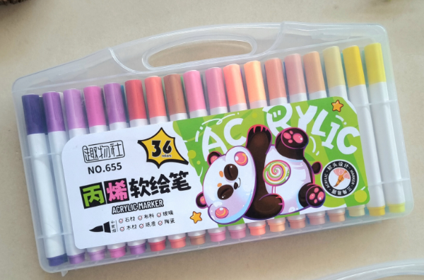  ماژیک براش اکریلیک 36 رنگ فانتزی | ACRYLIC MARKER بوک کلاب ایران 1 