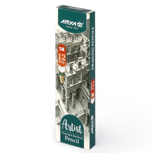  بسته 12 تایی مداد B5 طرح مقوایی آریا آرتیست بوک کلاب ایران 