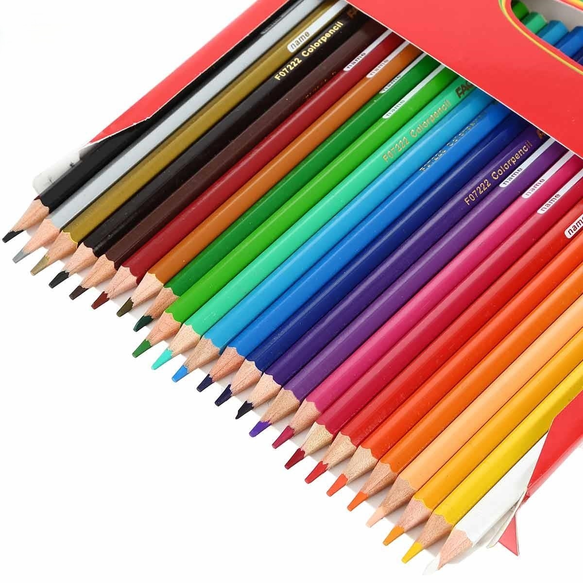  مداد رنگی 24 رنگ جعبه مقوایی فکتیس بوک کلاب ایران1 