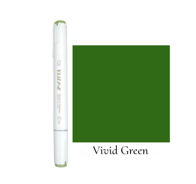  ماژیک دوسر برند الیزا کد 46 (Vivid green) بوک کلاب ایران 1 