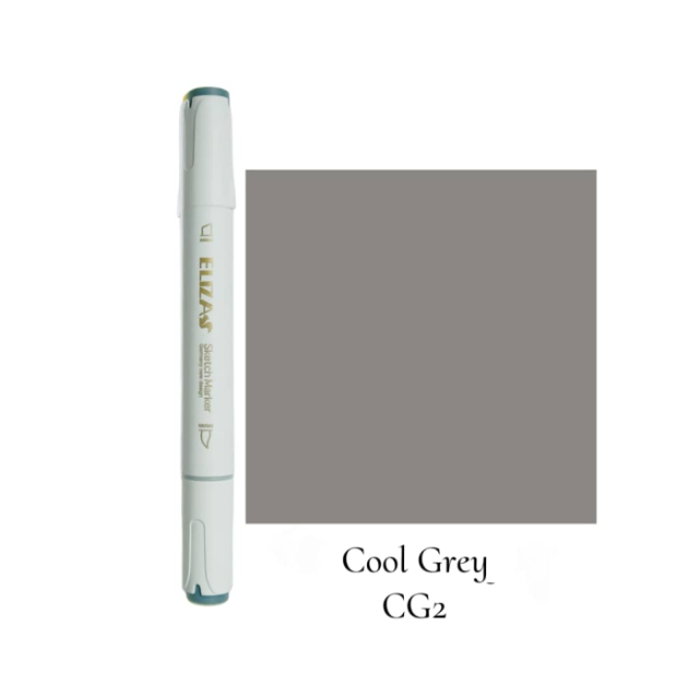 ماژیک دوسر برند الیزا (Cool grey) | ELIZA CG2 بوک کلاب ایران 1