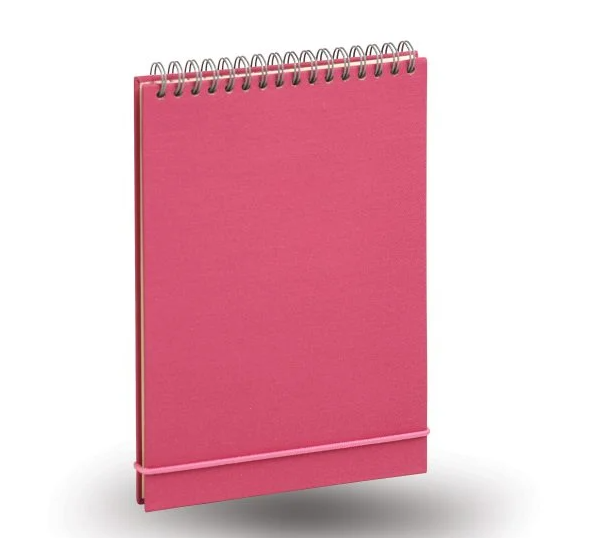  دفتر خط دار 80 برگ عمودی جلد سخت سیمی مدل کاوش آراد (21*14) بوک کلاب ایران 1 