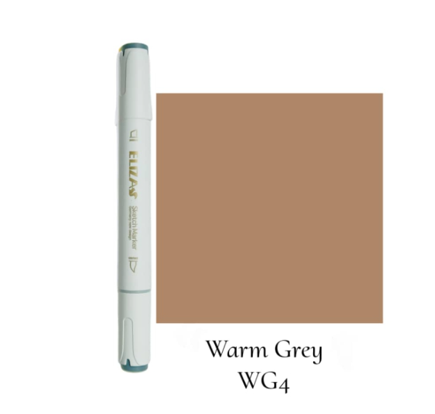  ماژیک دوسر برند الیزا ( Warm grey) | ELIZA WG4 بوک کلاب ایران 1 