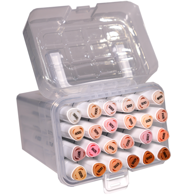  ماژیک دو سر بیسیک 24 رنگ مدل 4423 طیف پوست بوک کلاب ایران 3 