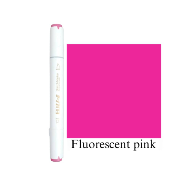 ماژیک دوسر برند الیزا کد 126 (Fluorescent pink) | ELIZA بوک کلاب ایران 1