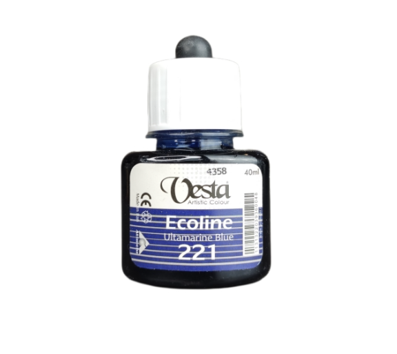  رنگ اکولین وستا کد 221 (Ultramarine Blue) حجم 40 میل بوک کلاب ایران 1 