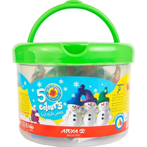خمیر بازی سطلی 5 رنگ آریا بوک کلاب ایران 3