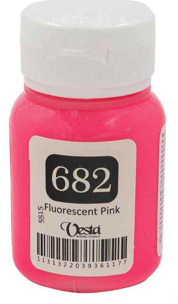 رنگ پارچه وستا کد 682 (Fluorescent pink) حجم 60 میل بوک کلاب ایران 1