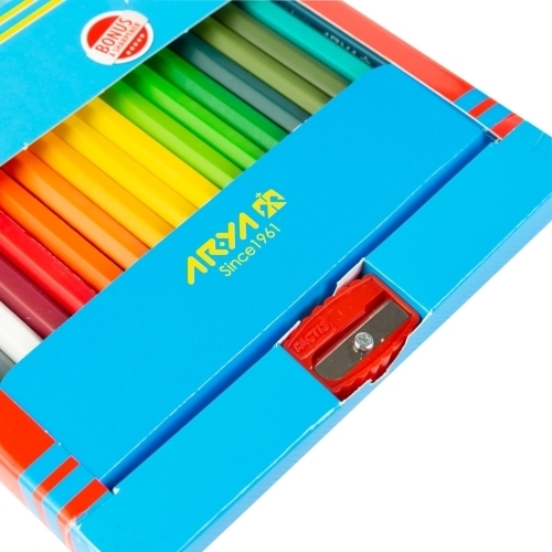  مداد رنگی ۳۶ رنگ با تراش مدل مقوایی آریا بوک کلاب ایران 2 