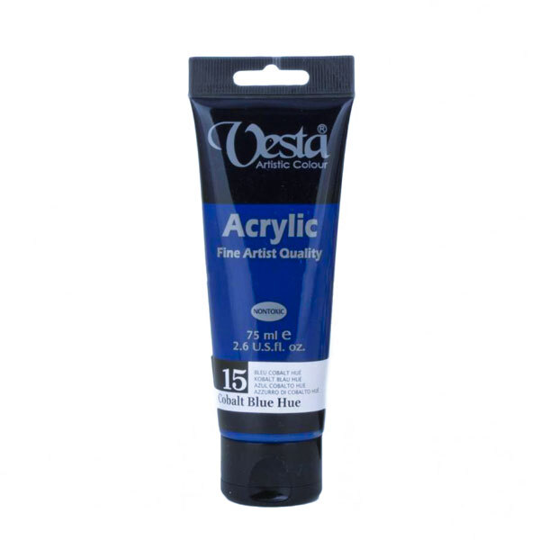 رنگ اکریلیک وستا کد cobalt blue hue 15 بوک کلاب 1