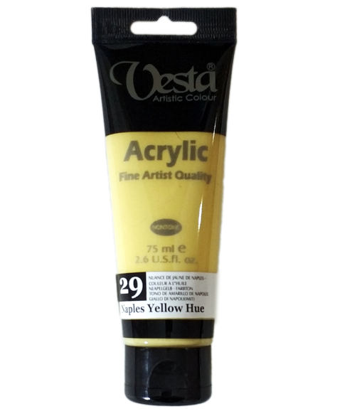  رنگ اکریلیک وستا کد 29 (naples yellow hue) بوک کلاب ایران 1 