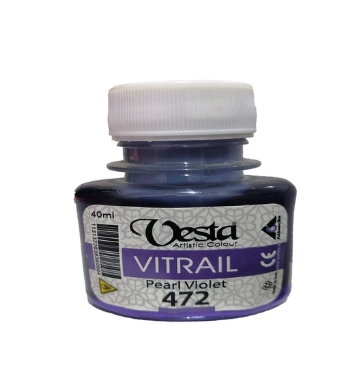  رنگ ویترای وستا کد 472 (Pearl Violet) حجم 40 میلی لیتر | VESTA بوک کلاب ایران 1 