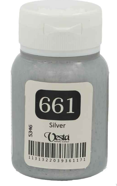 رنگ پارچه وستا کد 661 (silver) حجم 60 میل بوک کلاب ایران 1