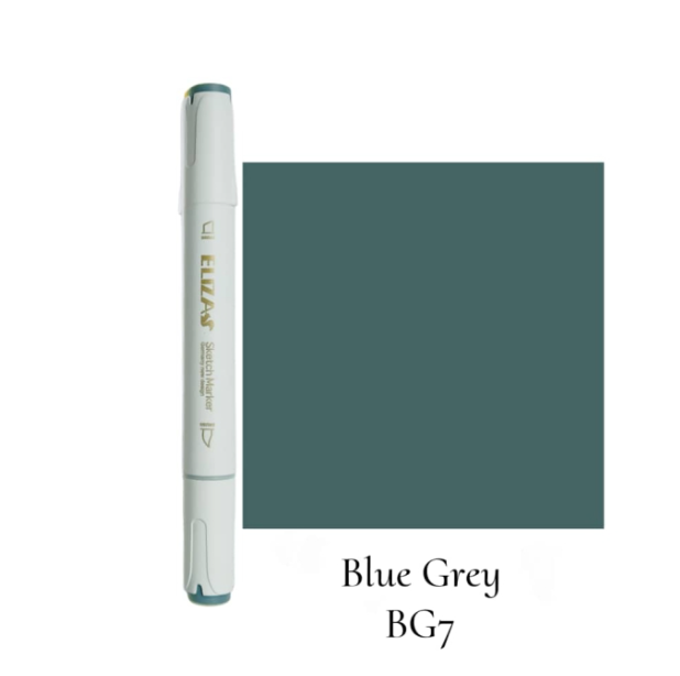  ماژیک دوسر برند الیزا (Blue grey) | ELIZA BG7 بوک کلاب ایران 1 