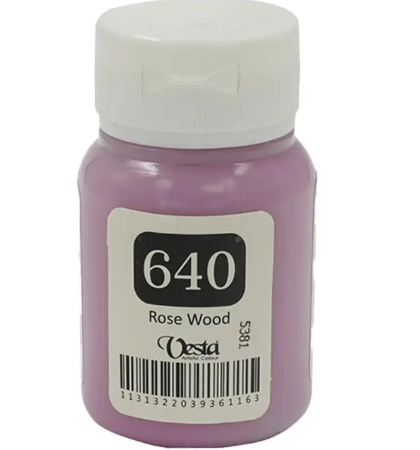  رنگ پارچه وستا کد 640 (Rose Wood) حجم 60 میل بوک کلاب ایران 1 
