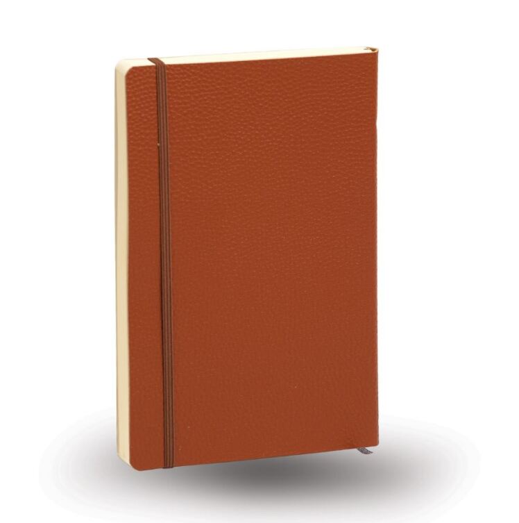 دفتر خط دار 112 برگ جلد چرمی مدل آرشه آراد | طرح قهوه ای 3 بوک کلاب ایران 1