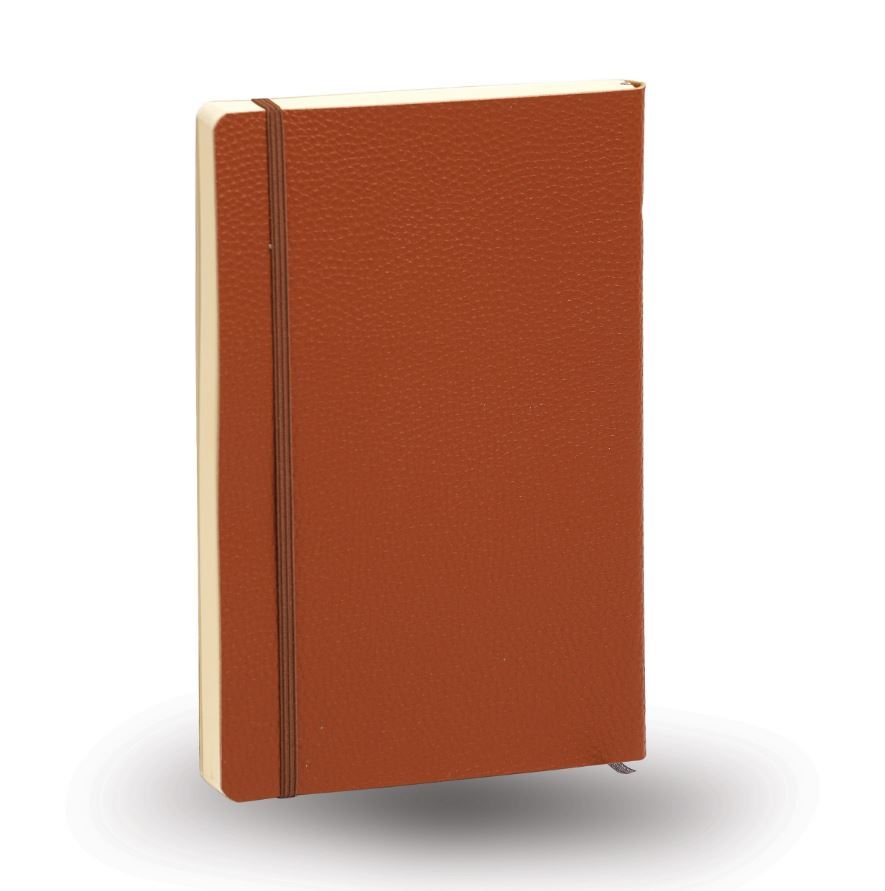  دفتر خط دار 112 برگ جلد چرمی مدل آرشه آراد | طرح قهوه ای 3 بوک کلاب ایران 1 