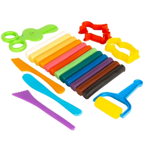  خمیر بازی ۱۲ رنگ آریا مدل آویز وکیومی با ابزار بوک کلاب ایران 3 