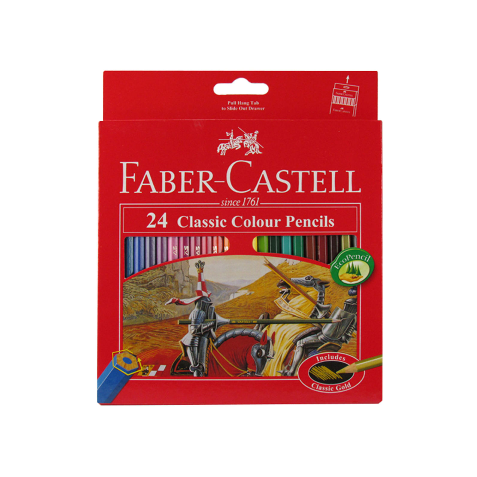  مداد رنگی ۲۴ رنگ جعبه مقوایی فابر کاستل بوک کلاب ایران 