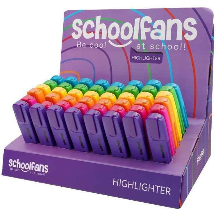 هایلایتر 6 رنگ فسفری اسکول فنس کد (92300) | SCHOOL FANS بوک کلاب ایران 1