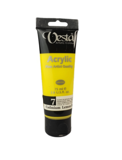  رنگ اکریلیک وستا کد Cadmium Lemon Hue) 7) بوک کلاب ایران 1 