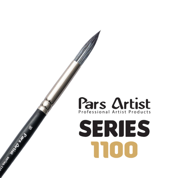  ست قلم‌ مو گرد دسته کوتاه پارس آرتیست (کد 1100) | PARS ARTIST بوک کلاب ایران 1 