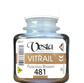  رنگ ویترای وستا کد 481 (Fuscous Brown) حجم 40 میلی لیتر | VESTA بوک کلاب ایران 1 