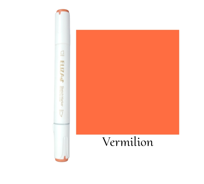 ماژیک دوسر برند الیزا کد 14 (Vermilion) بوک کلاب ایران 1