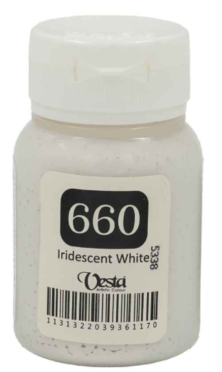 رنگ پارچه وستا کد 660 (Iridescent white) حجم 60 میل بوک کلاب ایران 1